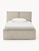 Lays Tek Kişilik Karyola Bej Fitilli