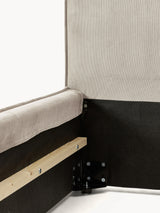 Lays Tek Kişilik Karyola Bej Fitilli