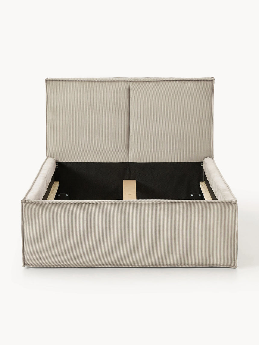 Lays Tek Kişilik Karyola Bej Fitilli