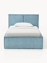 Lays Tek Kişilik Karyola Gök Mavisi Fitilli