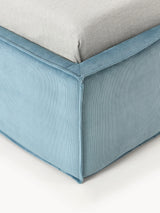 Lays Tek Kişilik Karyola Gök Mavisi Fitilli