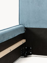 Lays Tek Kişilik Karyola Gök Mavisi Fitilli