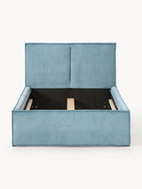 Lays Tek Kişilik Karyola Gök Mavisi Fitilli