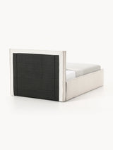 Lays Tek Kişilik Karyola Kırık Beyaz Bukle