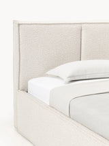 Lays Tek Kişilik Karyola Kırık Beyaz Bukle