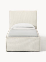 Lays Tek Kişilik Karyola Kırık Beyaz Fitilli