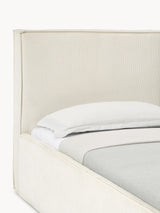 Lays Tek Kişilik Karyola Kırık Beyaz Fitilli