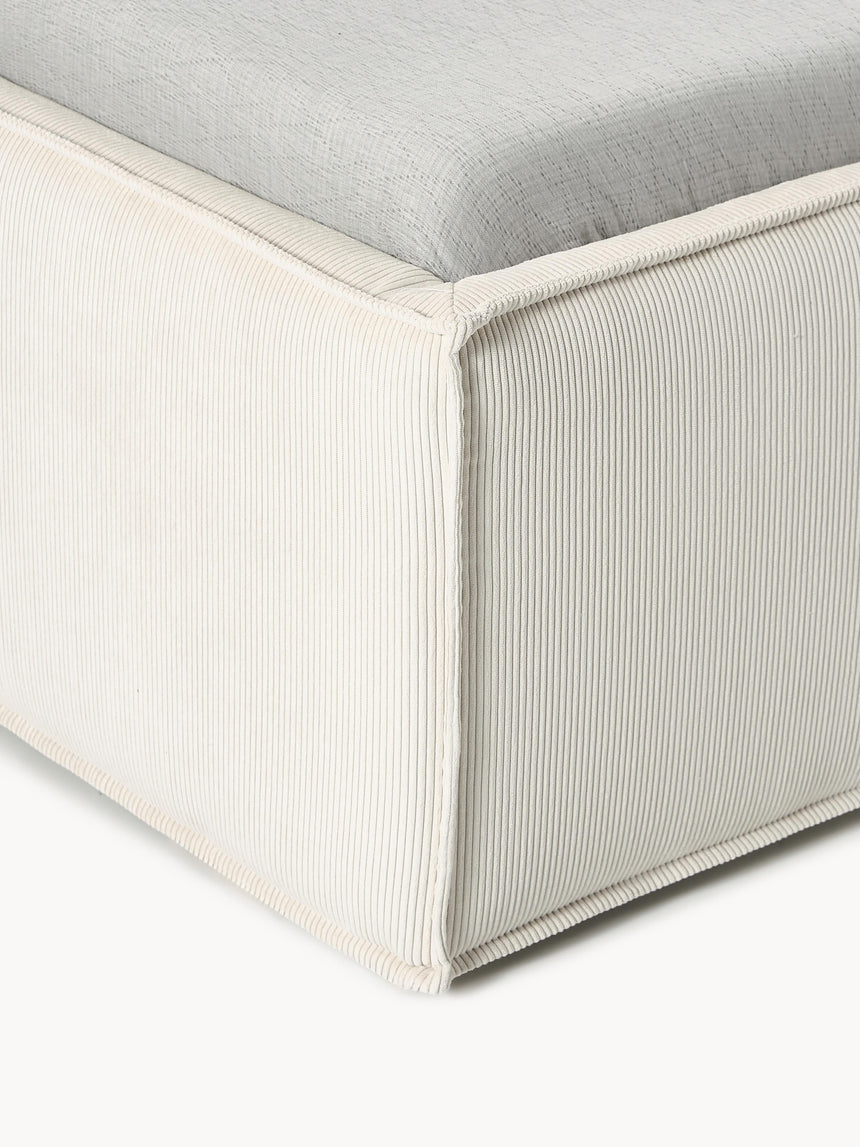 Lays Tek Kişilik Karyola Kırık Beyaz Fitilli