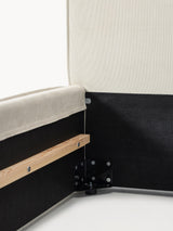 Lays Tek Kişilik Karyola Kırık Beyaz Fitilli