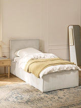 Lays Tek Kişilik Karyola Kırık Beyaz Fitilli