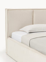 Lays Tek Kişilik Karyola Kırık Beyaz Fitilli