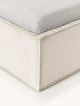 Lays Tek Kişilik Karyola Kırık Beyaz Fitilli