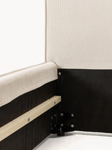 Lays Tek Kişilik Karyola Kırık Beyaz Fitilli