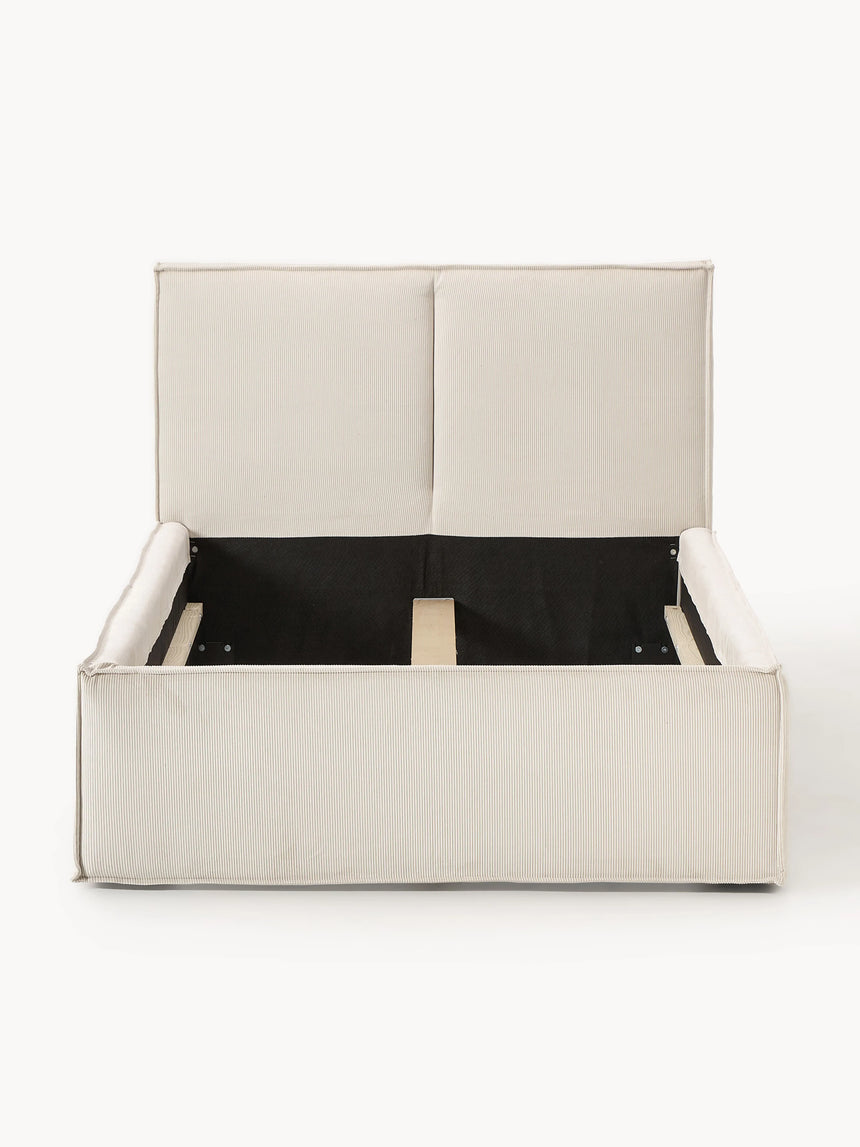 Lays Tek Kişilik Karyola Kırık Beyaz Fitilli