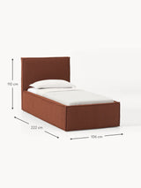 Lays Tek Kişilik Karyola Pişmiş Toprak Bukle