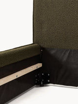 Lays Tek Kişilik Karyola Zeytin Yeşili Bukle