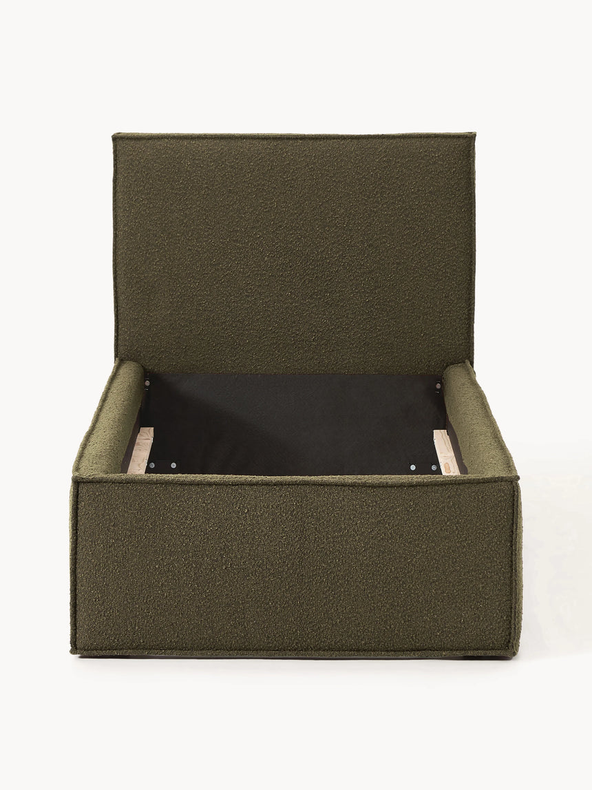 Lays Tek Kişilik Karyola Zeytin Yeşili Bukle