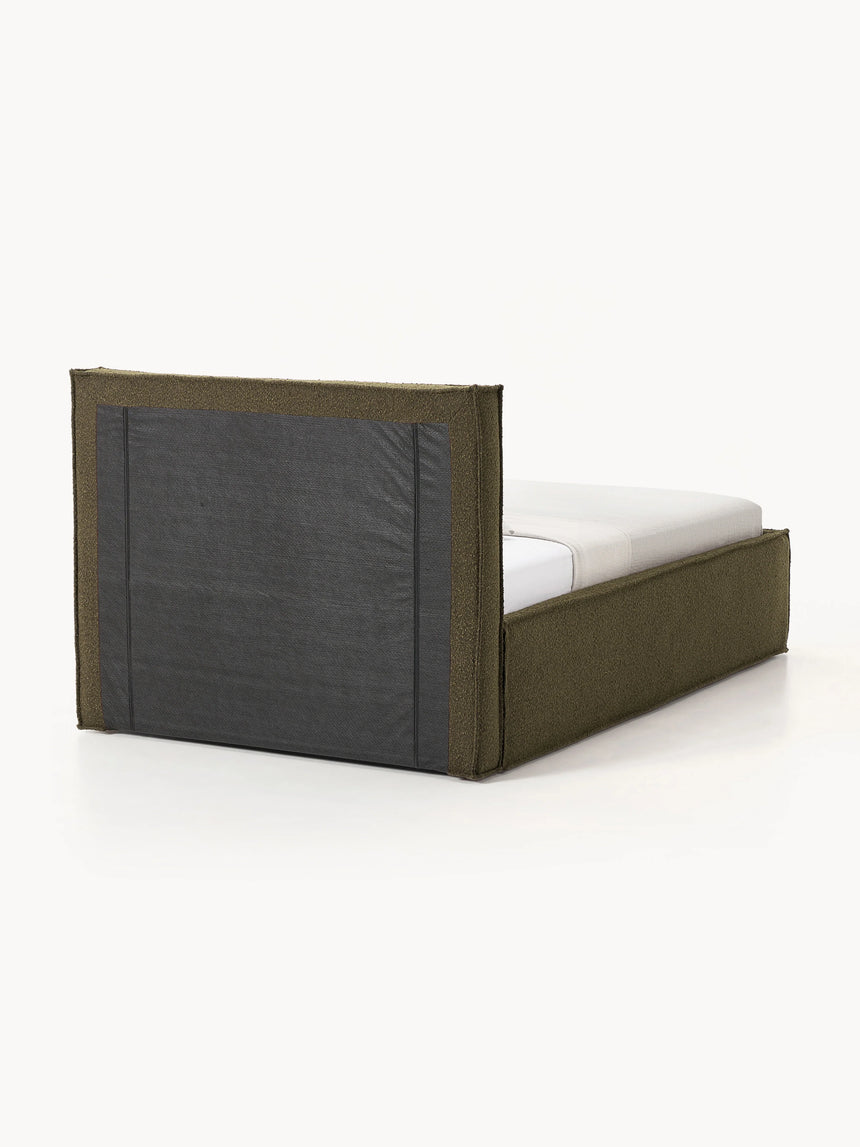 Lays Tek Kişilik Karyola Zeytin Yeşili Bukle