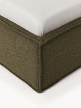 Lays Tek Kişilik Karyola Zeytin Yeşili Bukle