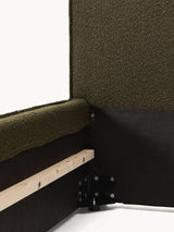 Lays Tek Kişilik Karyola Zeytin Yeşili Bukle