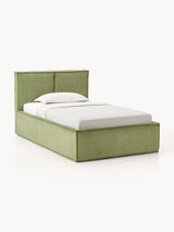 Lays Tek Kişilik Karyola Zeytin Yeşili Fitilli