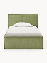 Lays Tek Kişilik Karyola Zeytin Yeşili Fitilli