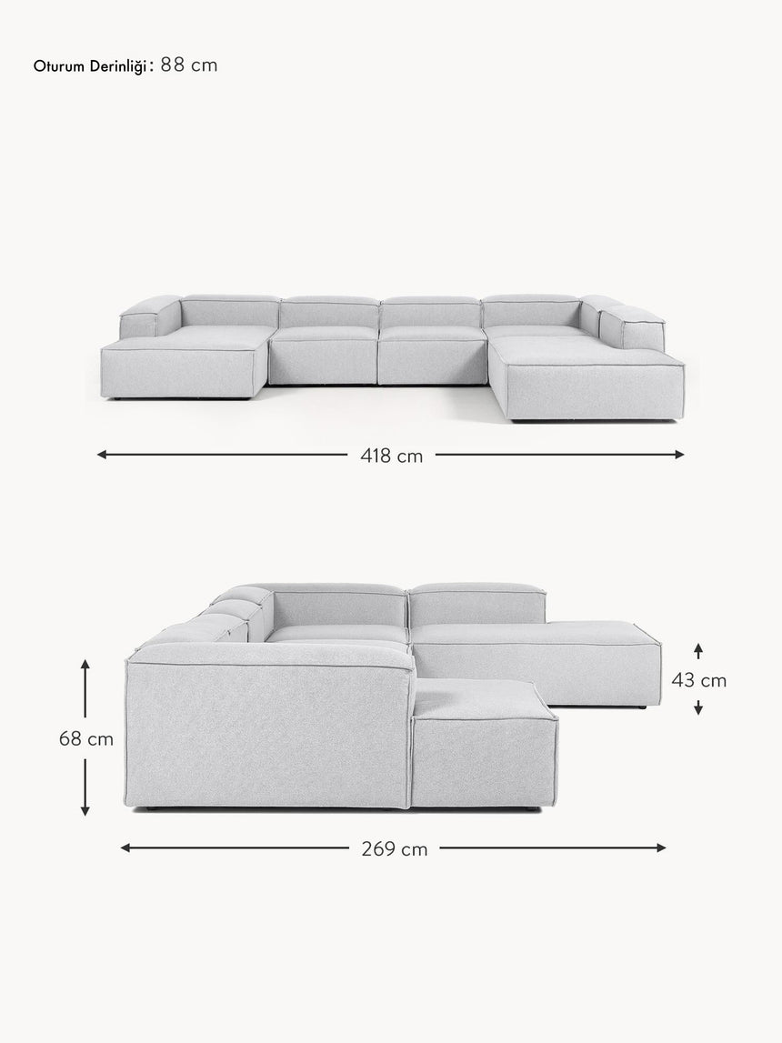 Lego Big Köşe Koltuk Açık Gri