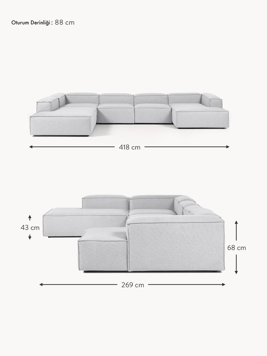 Lego Big Köşe Koltuk Açık Gri