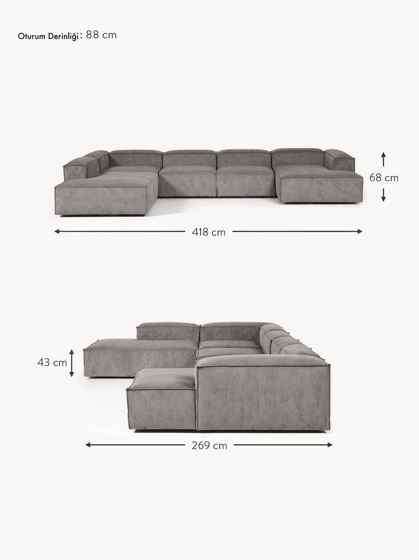 Lego Big Köşe Koltuk Gri Fitilli