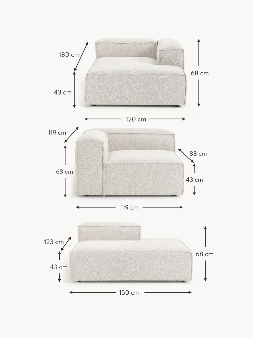 Lego Big Köşe Koltuk Kırık Beyaz Bukle