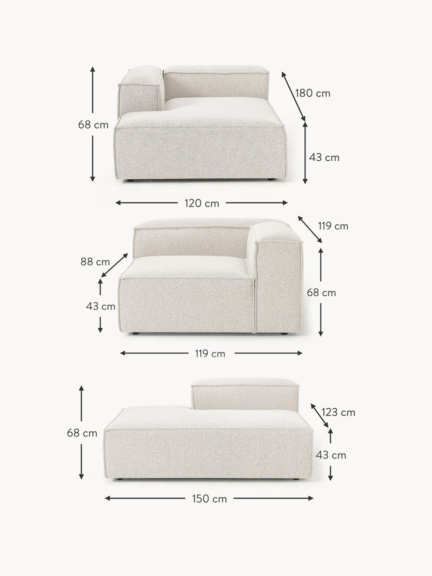 Lego Big Köşe Koltuk Kırık Beyaz Bukle