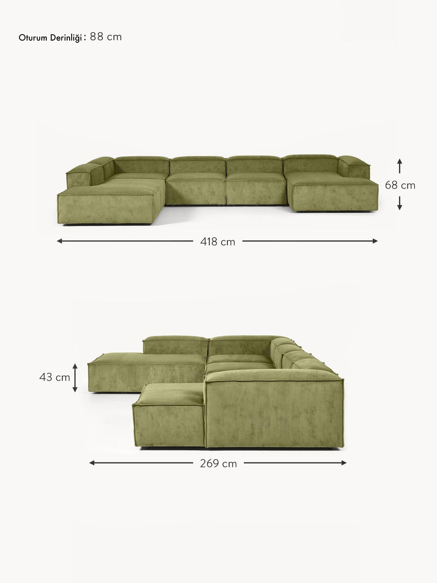 Lego Big Köşe Koltuk Yeşil Fitilli