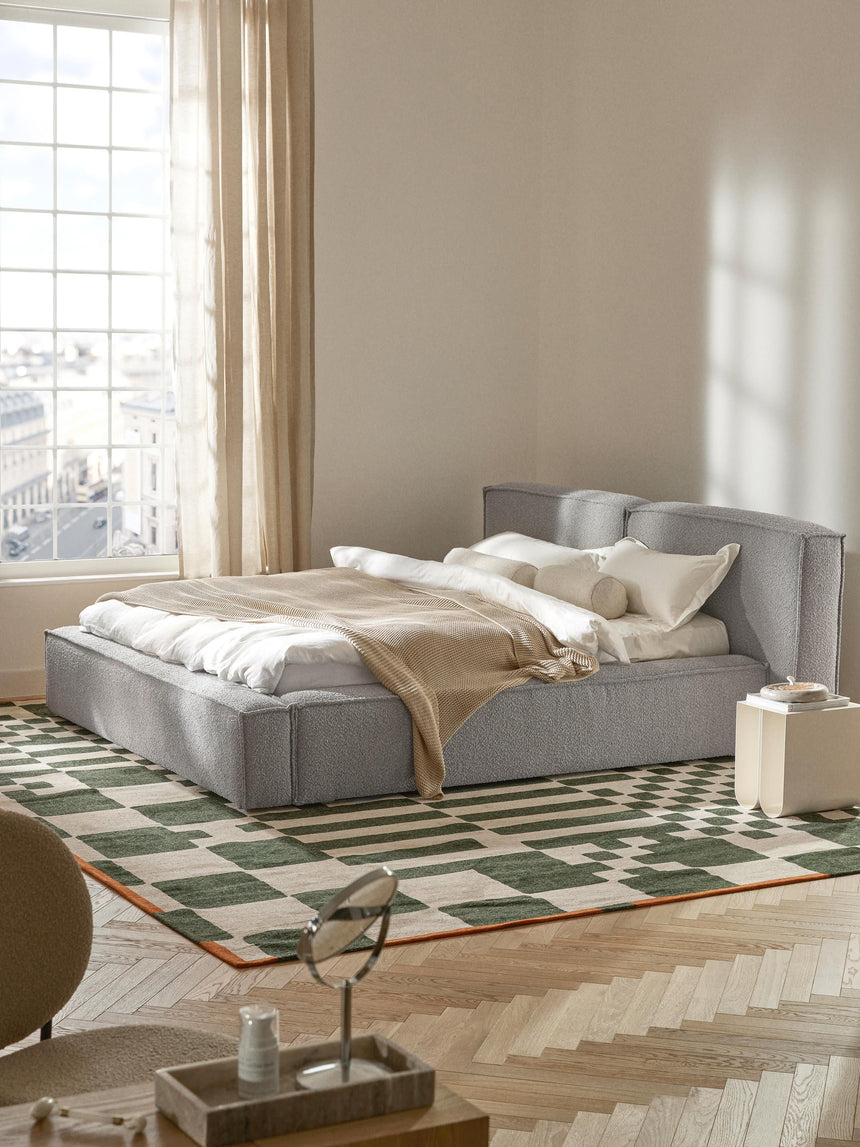 Lego Çift Kişilik Karyola Gri Bukle