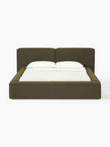 Lego Çift Kişilik Karyola Zeytin Yeşili Bukle