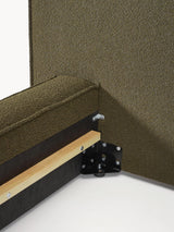 Lego Çift Kişilik Karyola Zeytin Yeşili Bukle