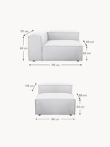 Lego Dörtlü Koltuk Açık Gri