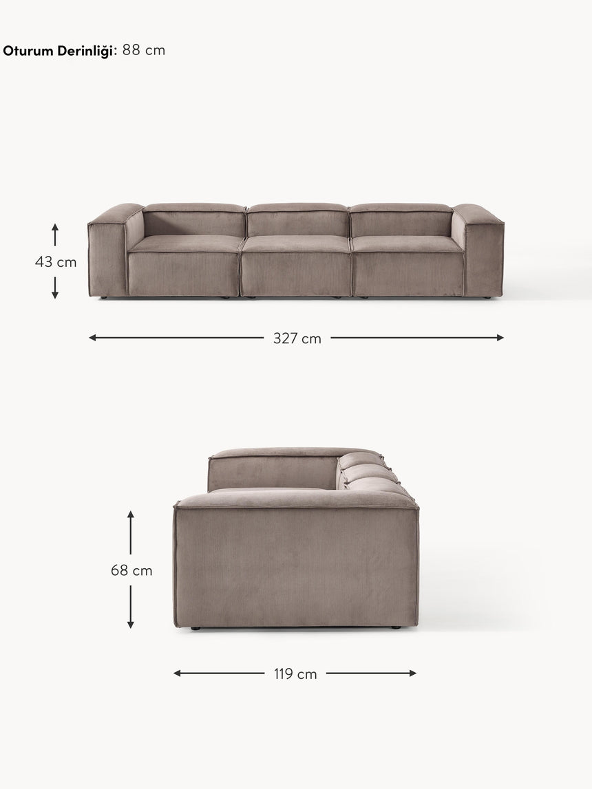 Lego Dörtlü Koltuk Kahve Fitilli