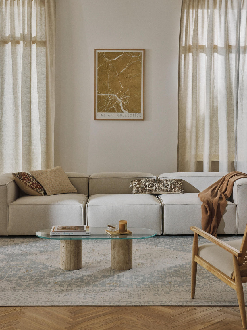 Lego Dörtlü Koltuk Kırık Beyaz