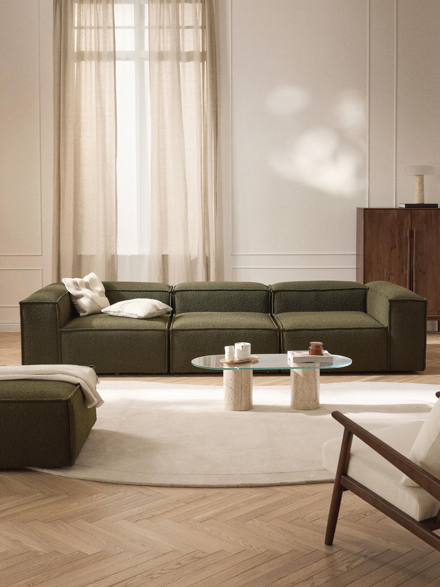 Lego Dörtlü Koltuk Zeytin Yeşili Bukle