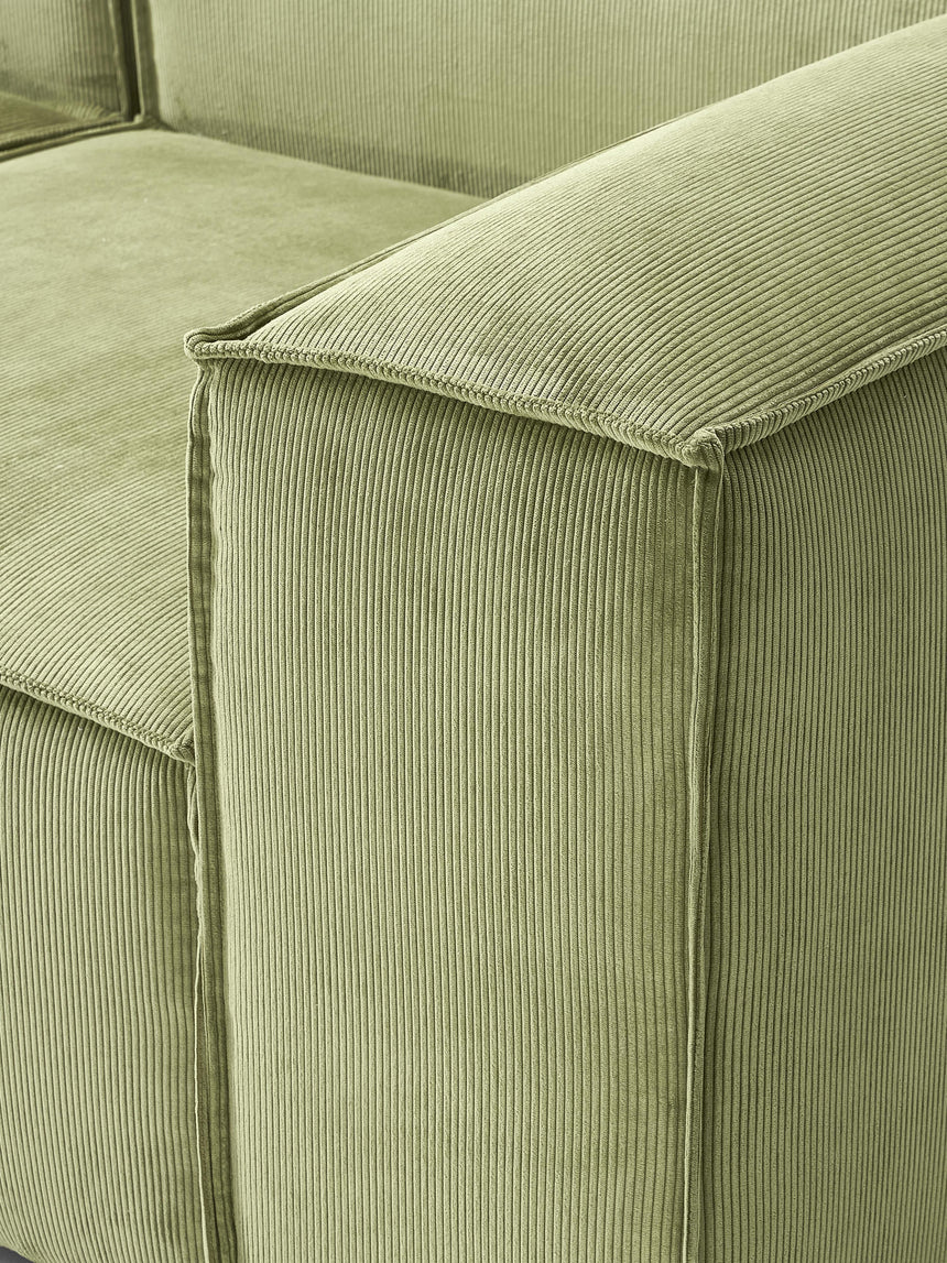 Lego Dörtlü Koltuk Zeytin Yeşili Fitilli