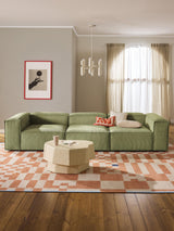 Lego Dörtlü Koltuk Zeytin Yeşili Fitilli