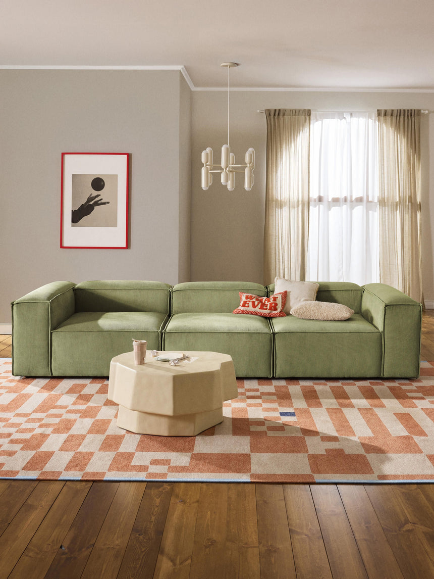 Lego Dörtlü Koltuk Zeytin Yeşili Fitilli