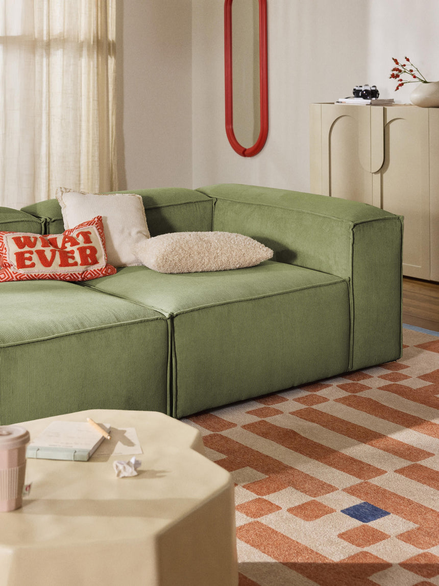 Lego Dörtlü Koltuk Zeytin Yeşili Fitilli