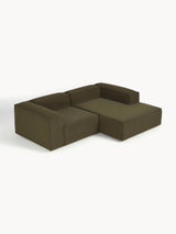 Lego Köşe Koltuk Zeytin Yeşili Bukle