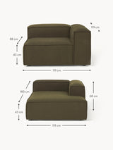 Lego Köşe Koltuk Zeytin Yeşili Bukle