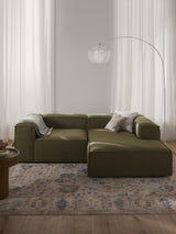 Lego Köşe Koltuk Zeytin Yeşili Bukle