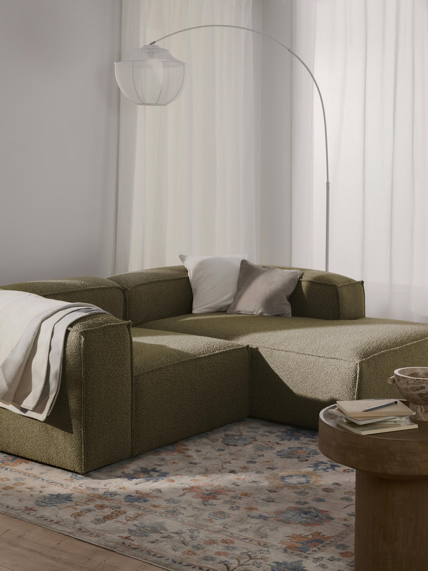 Lego Köşe Koltuk Zeytin Yeşili Bukle