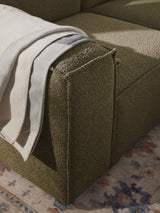 Lego Köşe Koltuk Zeytin Yeşili Bukle