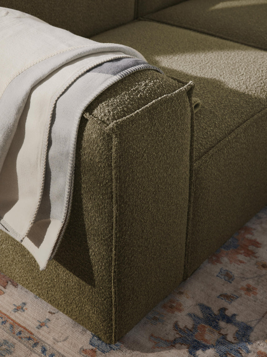 Lego Köşe Koltuk Zeytin Yeşili Bukle