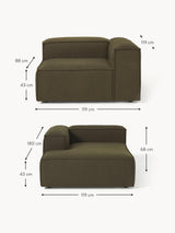 Lego Köşe Koltuk Zeytin Yeşili Bukle